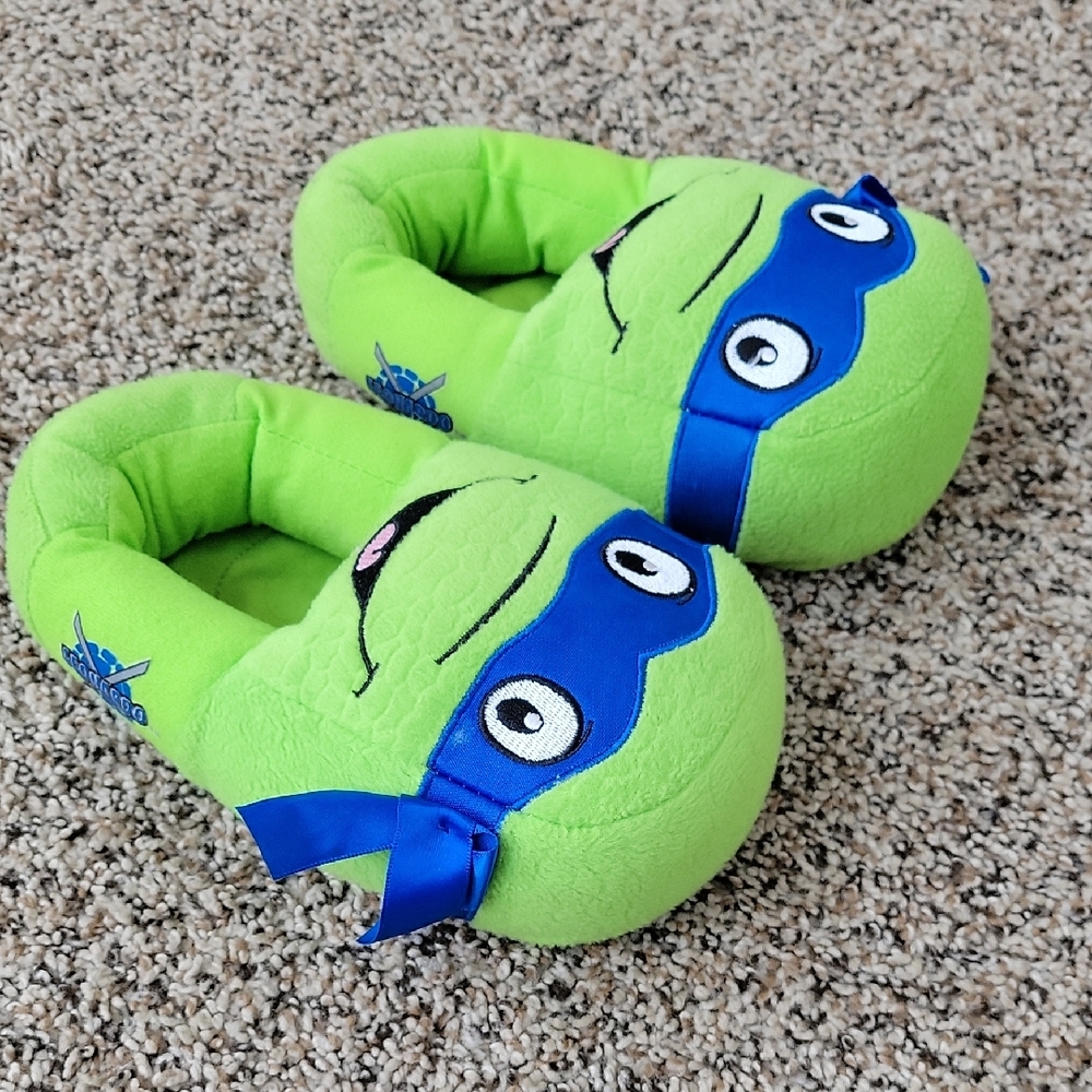Green Ninja Turtle Plush Slippers